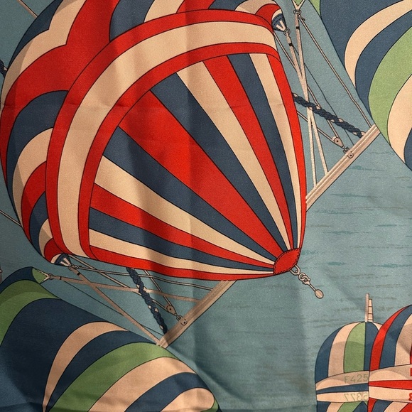 Vintage Hermes Colorful Nautical Scarf with Parasail Design - Picture 5 of 6